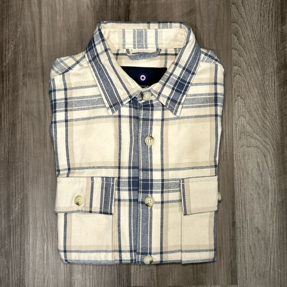 Ben Sherman Heavy Flannel Long Sleeve Button Down Shirt - Small